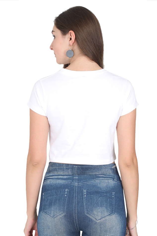 Women Crop Top with a Colorful Design