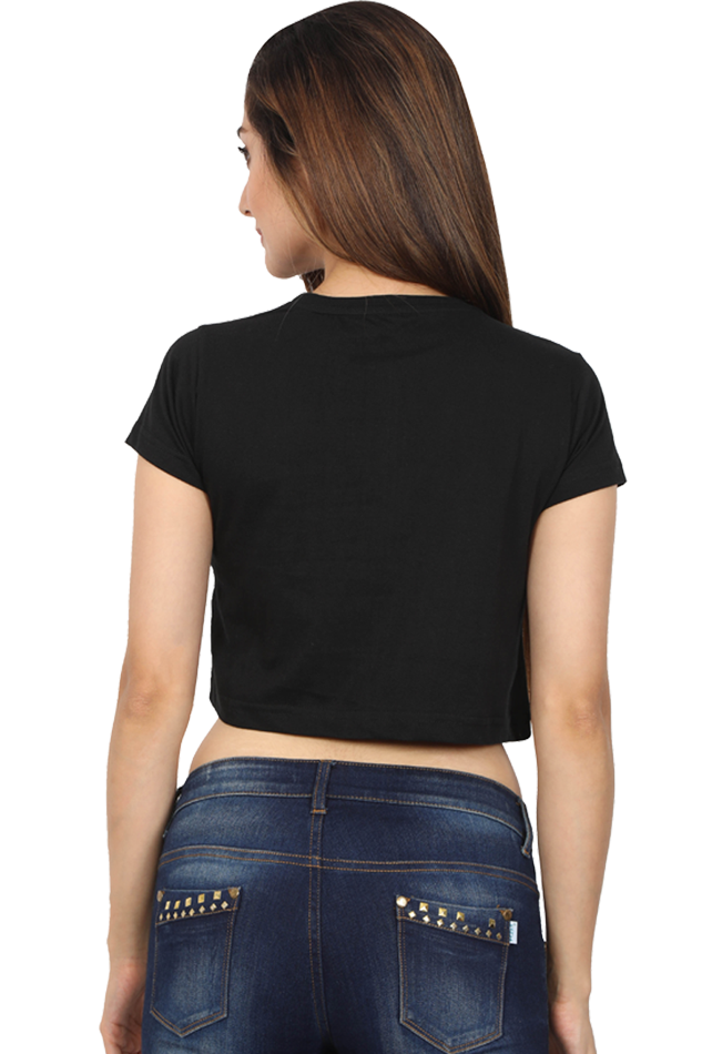 Women Crop Top with a Colorful Design