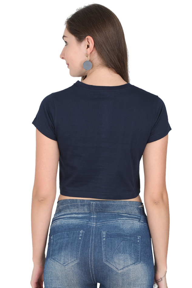 Women Crop Top with a Colorful Design