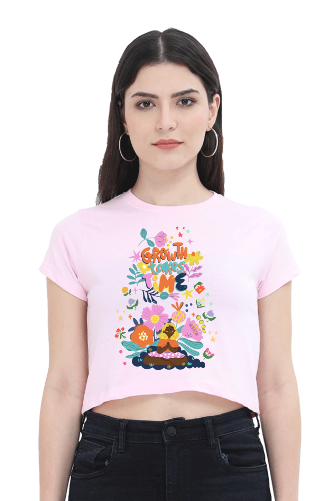 Women Crop Top with a Colorful Design