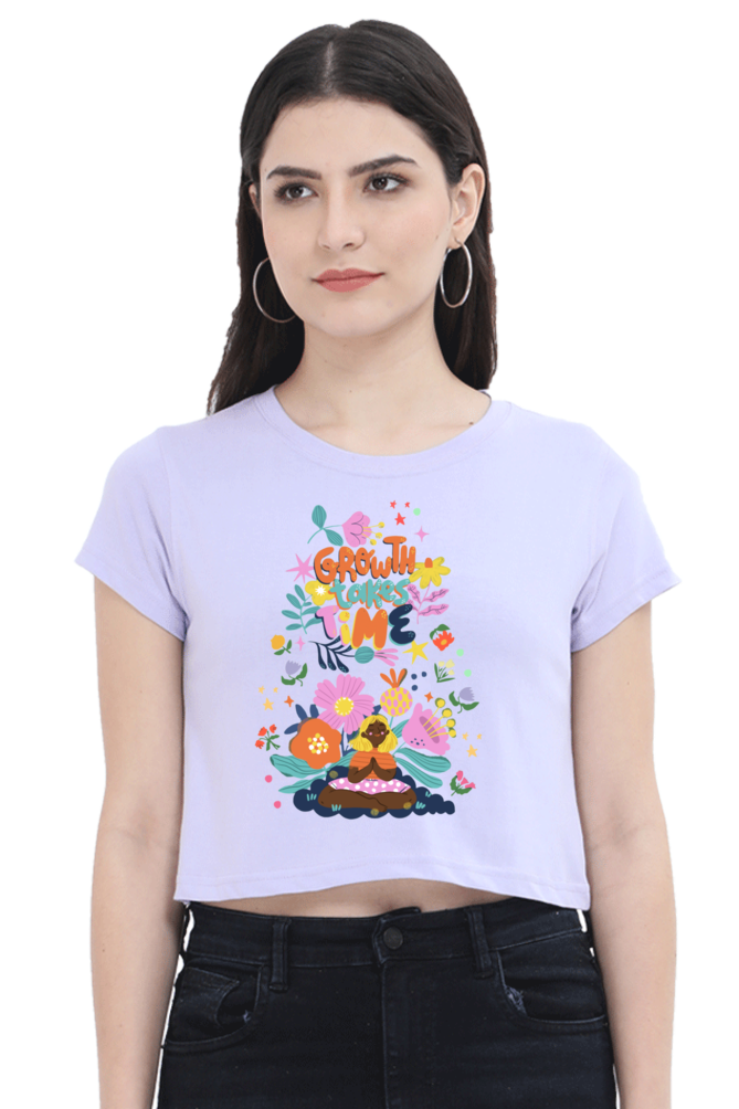 Women Crop Top with a Colorful Design