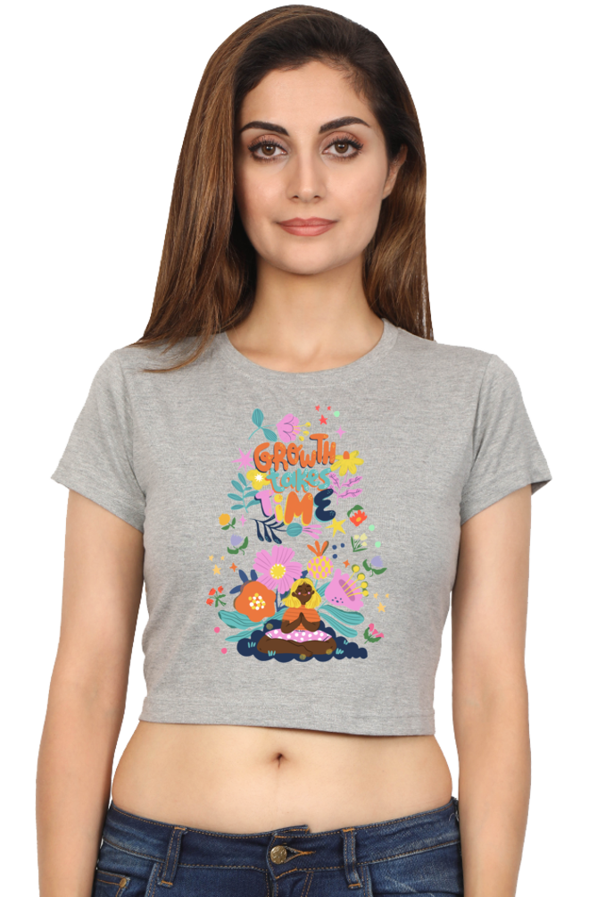 Women Crop Top with a Colorful Design