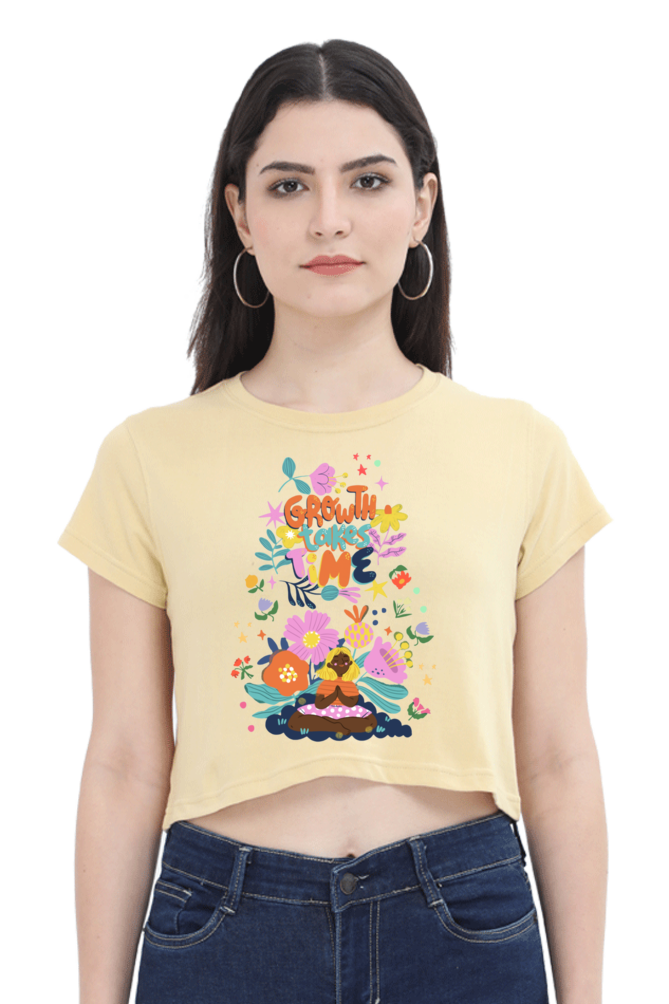 Women Crop Top with a Colorful Design